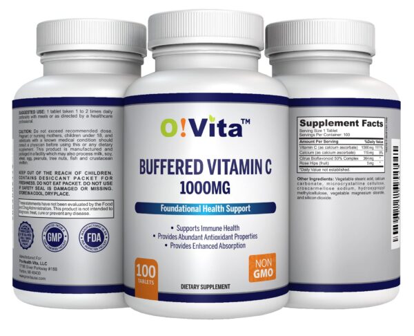 Suplemento O!VITA vitamina c antioxidante 100 tabletas
