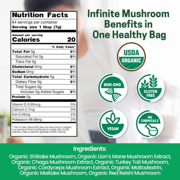 Suplemento polvo 7 hongos Z Natural Foods