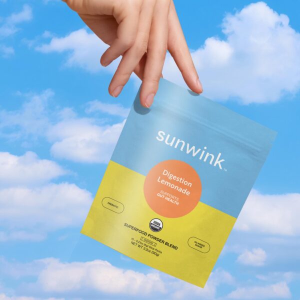 Version 1.0.0 Suplemento en polvo para digestión y bienestar diario marca Sunwink