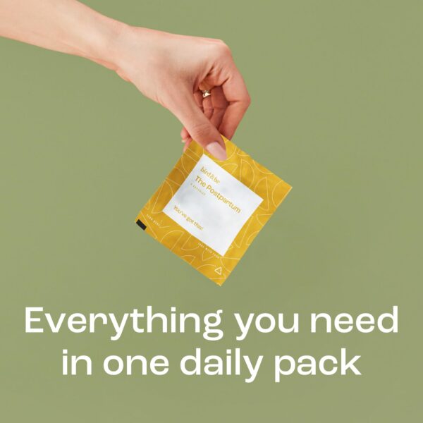 Suplemento posparto The Postpartum con nutrientes esenciales