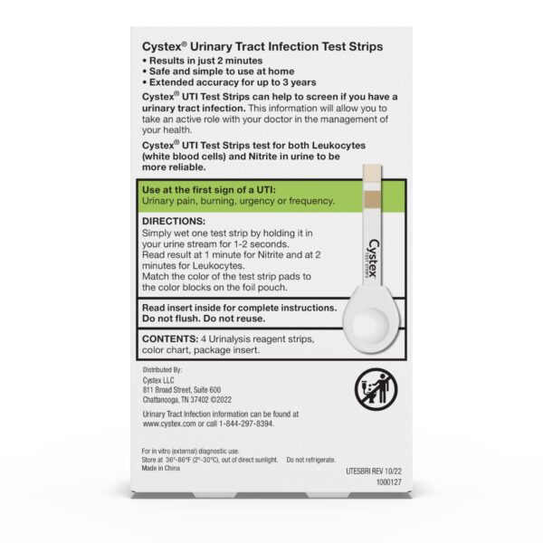 Suplemento prebiotico Cystex con vitamina C para salud urinaria