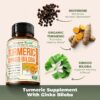Suplemento premium cúrcuma ginkgo biloba para enfoque mental y movilidad