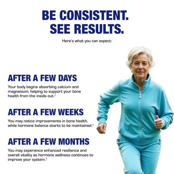 Suplemento premium para huesos fuertes en mujeres