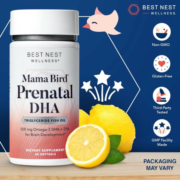 Suplemento prenatal con DHA y EPA Best Nest Wellness
