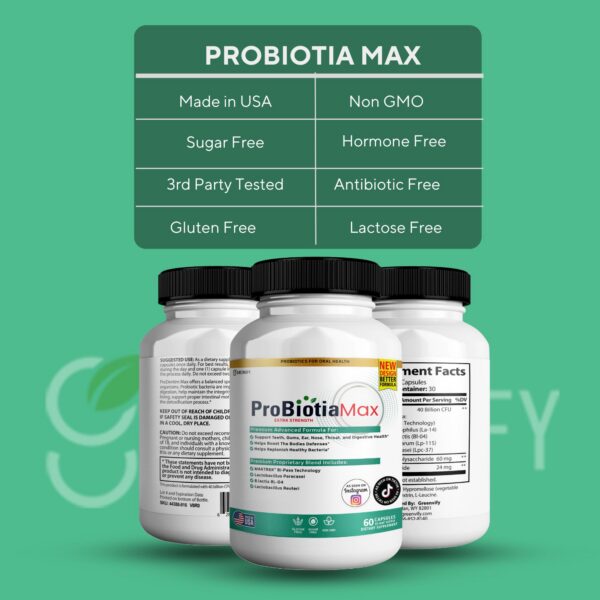 Version 1.0.0 Cuidado oral con probióticos GREENVIFY ProBiotia Max
