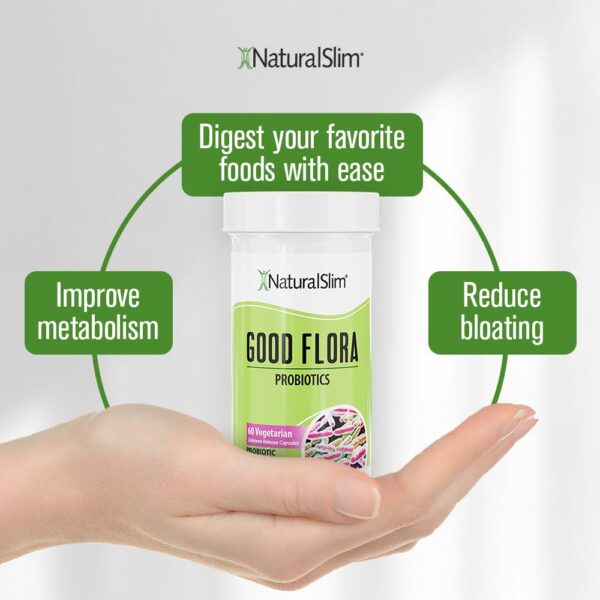 Suplemento probiótico sin gluten NaturalSlim Good Flora