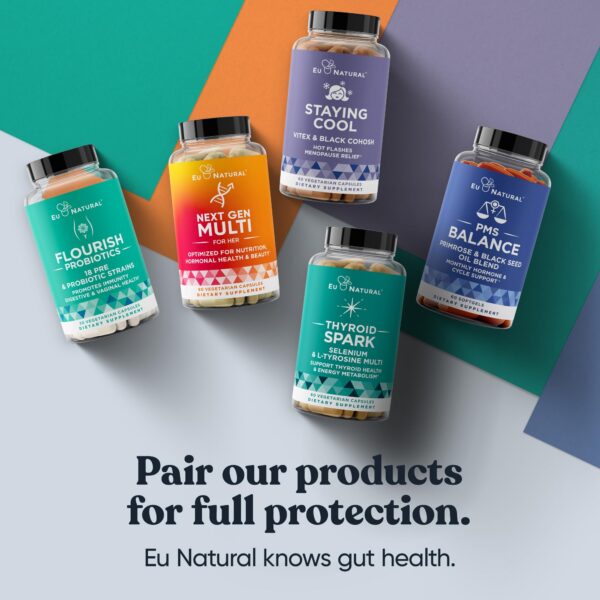 Suplemento probióticos Flourish con 18 cepas y 14 mil millones UFC