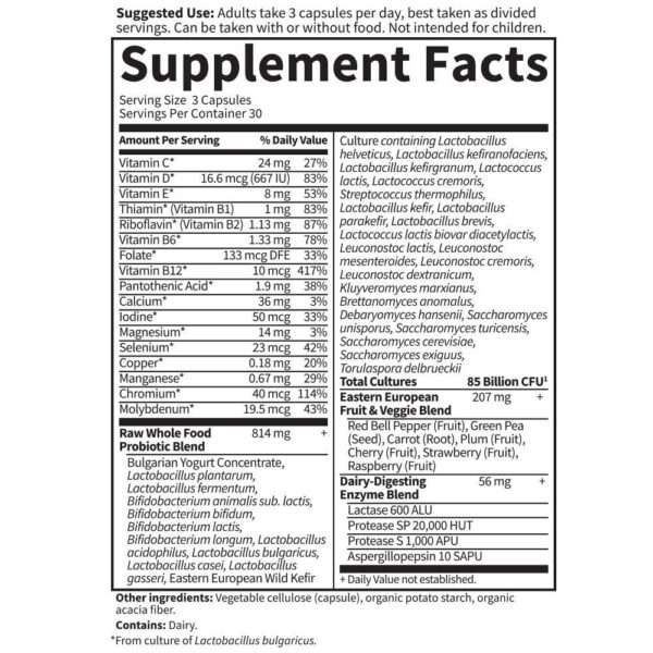 Suplemento probióticos para hombres mayores Garden of Life