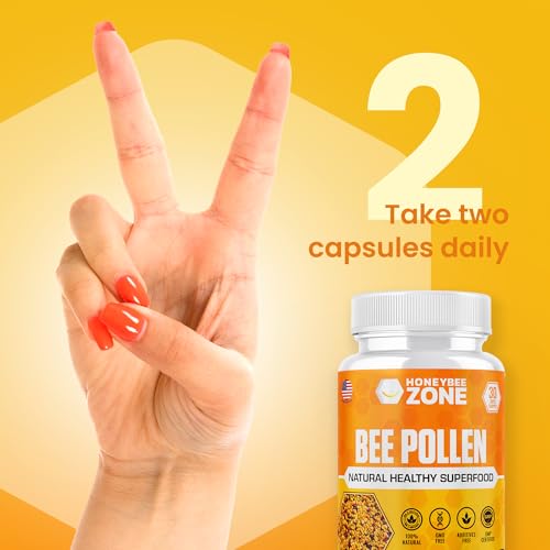 Suplemento natural de probióticos y multivitamínicos con polen de abeja