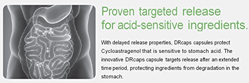 Suplemento con protección acido estomacal, Cycloastragenol Nature'sbliss