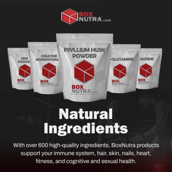 Suplemento de psyllium husk BoxNutra para regularidad y salud