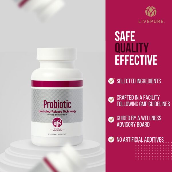 Version 1.0.0 Suplemento PURE probiótico vegano salud digestiva y sistema inmune