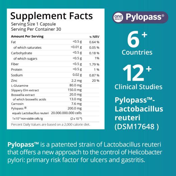 Suplemento Purmeo para reparación mucosa gástrica y úlceras