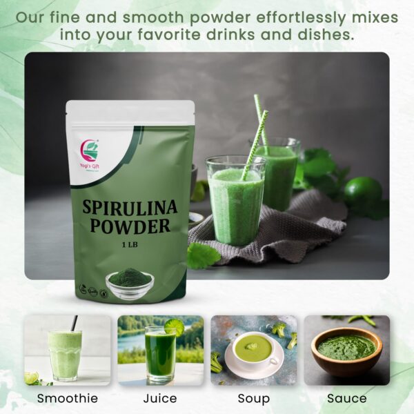Suplemento puro de espirulina 1 libra YOGI’S GIFT