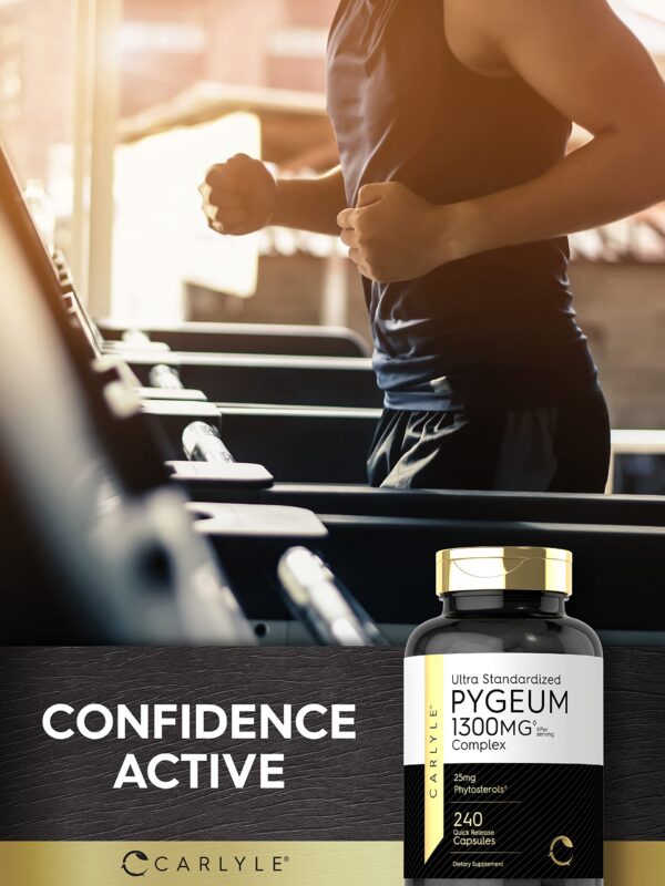 Suplemento de Pygeum Carlyle extracto corteza africana 1300 mg