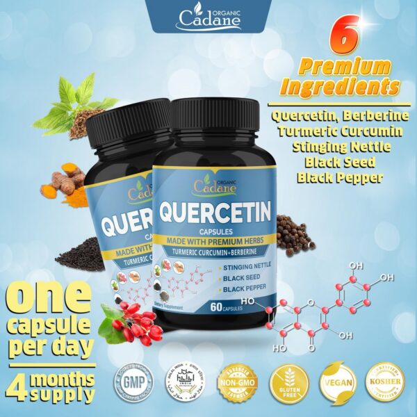 Suplemento de quercetina con ingredientes naturales potencia super alta