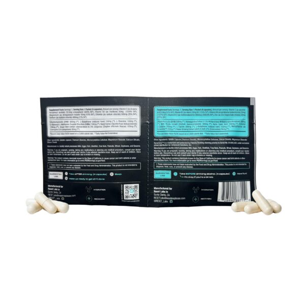 Suplemento para recuperación rápida al día siguiente de beber