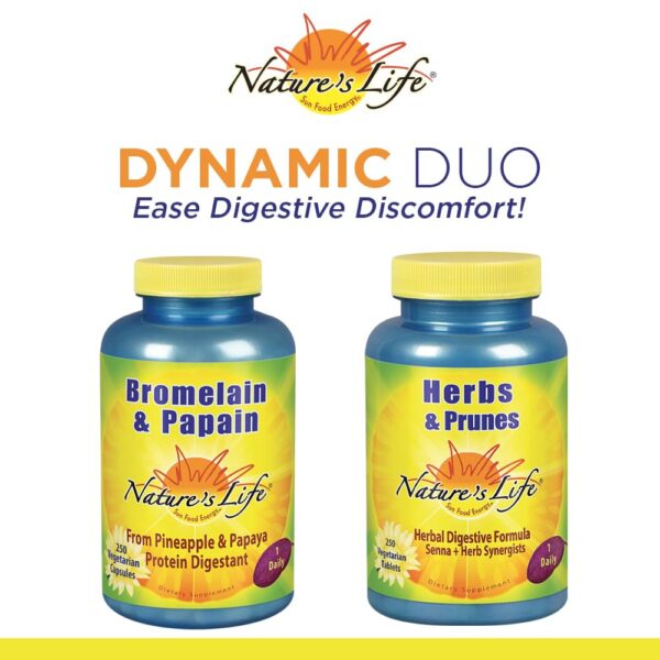 Suplemento para regularidad intestinal Nature's Life senna y mezcla herbal