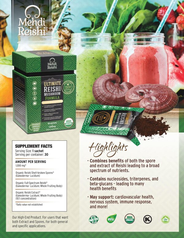 Version 1.0.0 Suplemento de reishi con alta concentración de triterpenos