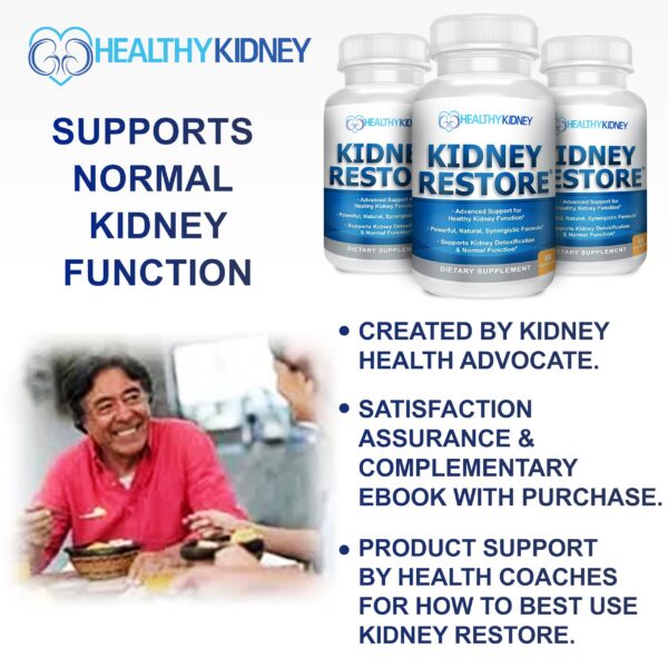 Suplemento Kidney Restore para salud renal con garantía de calidad