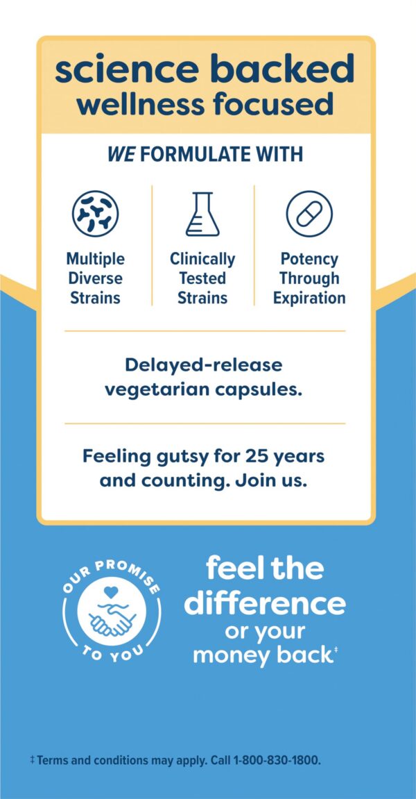 Suplemento Renew Life con 30 billones CFU para salud intestinal