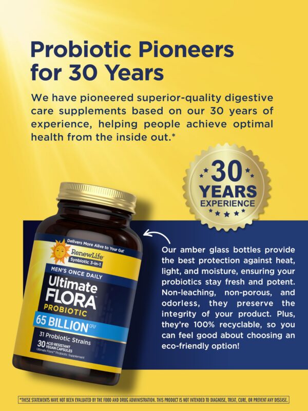 Suplemento Renew Life Ultimate Flora para hombres con alta potencia probiótica