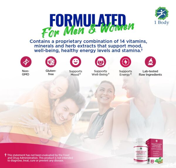 Suplemento para resiliencia física y mental con Ashwagandha