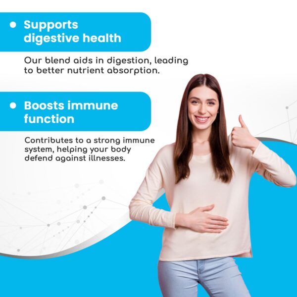 Version 1.0.0 Suplemento de salud digestiva con microbiomas naturales Infinite Health