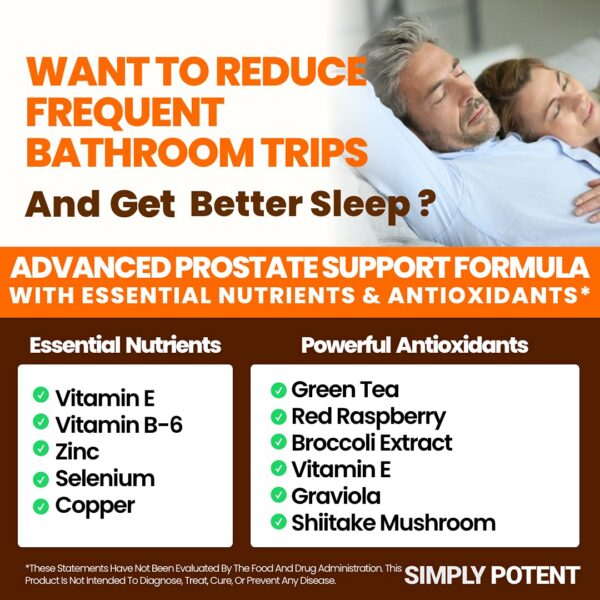 Suplemento para salud masculina próstata Simply Potent 120 cápsulas