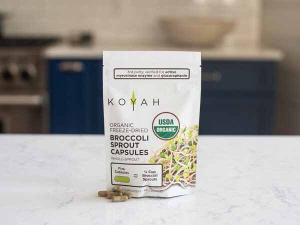 suplemento saludable vegano brotes brócoli koayah cápsulas 150