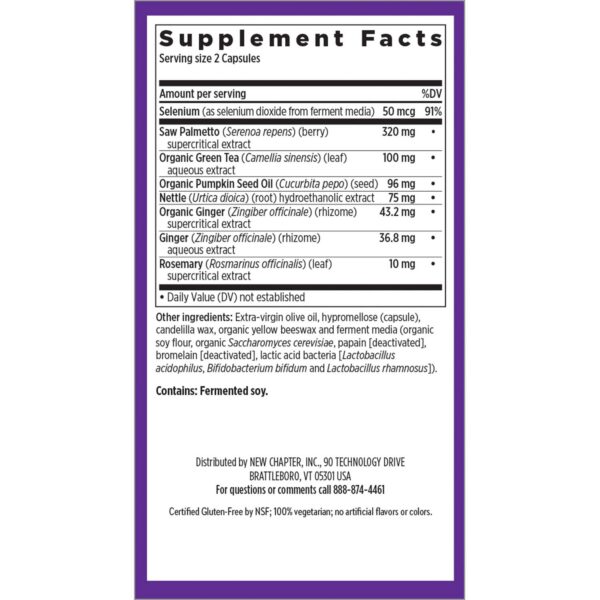 Suplemento de selenio fermentado New Chapter Prostate 5LX