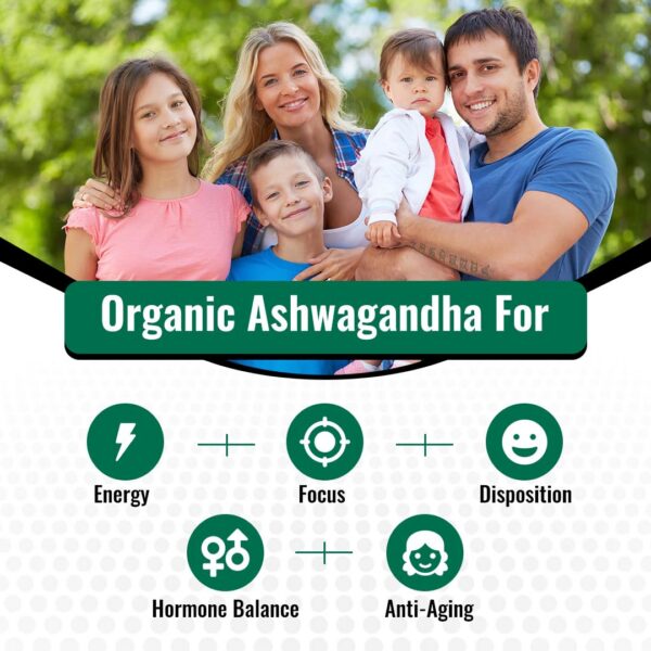 Suplemento Simply Potent Ashwagandha cápsulas orgánicas