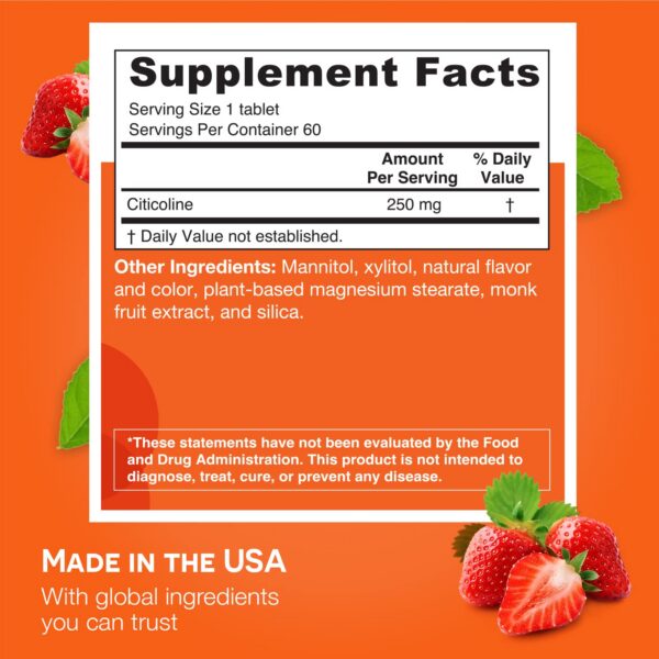 Suplemento sin alérgenos EZ Melts en frasco