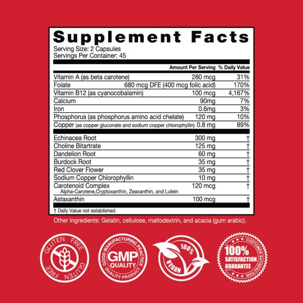 Version 1.0.0 Suplemento sin gluten con extractos naturales para sangre sana