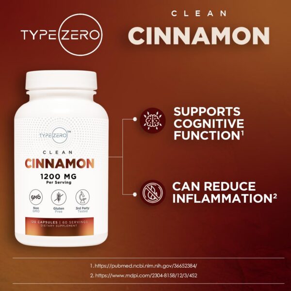 Suplemento sin gluten natural canela Type Zero
