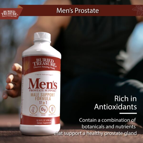 Version 1.0.0 Suplemento sin gluten para próstata Buried Treasure en botella