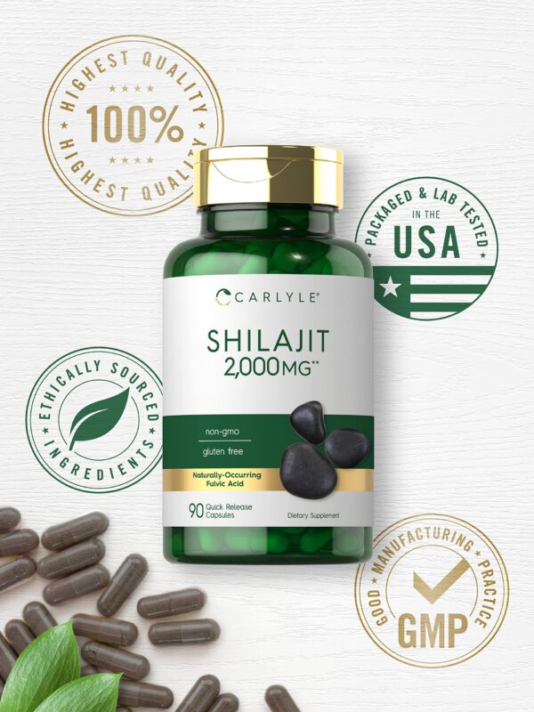 Version 1.0.0 Suplemento sin gluten shilajit de alta pureza