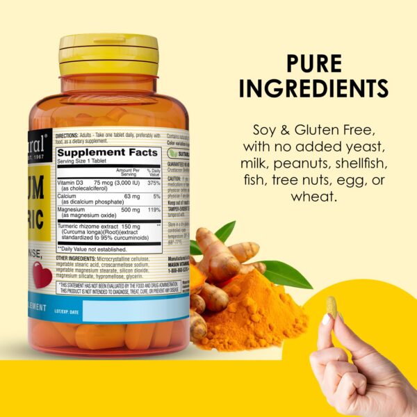 Etiqueta nutricional de Mason Natural