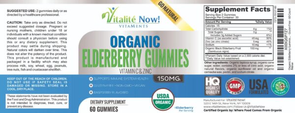 Suplemento para sistema inmunológico Vitalité Now gomitas