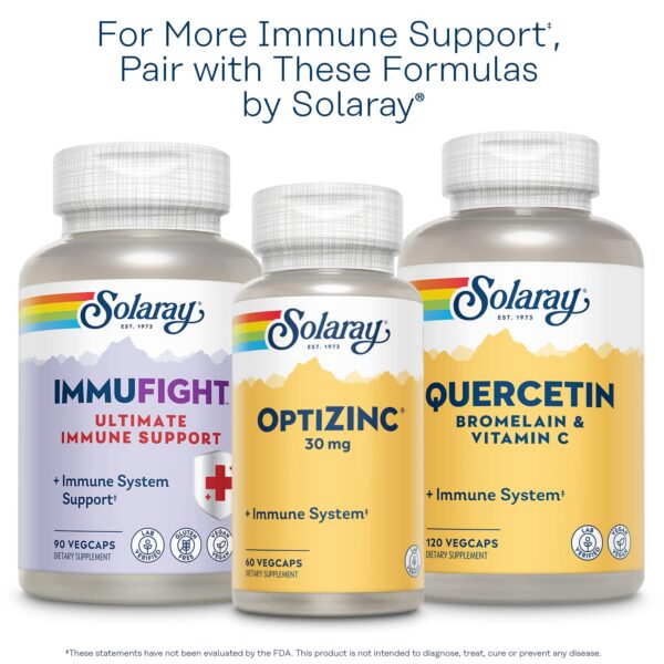 Suplemento SOLARAY Reacta-C con 120 cápsulas para inmunidad