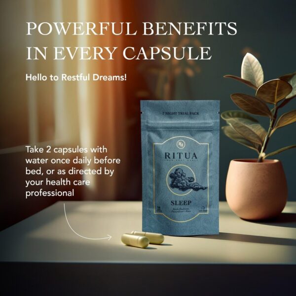 Suplemento sueño RITUA extracto de hongos y kava natural