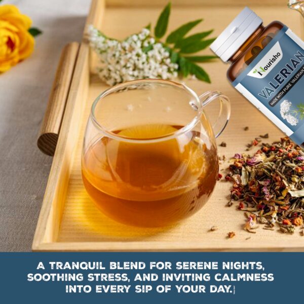 Suplemento para sueño a base de valeriana en cápsulas