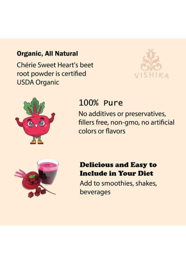 Suplemento de superalimento remolacha VISHIKA natural