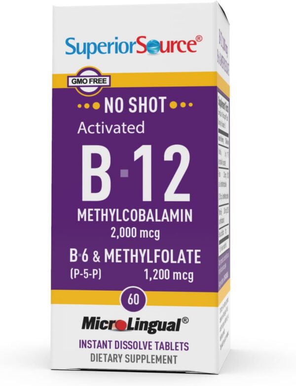Suplemento Superior Source sin conservadores con B-12 2000 mcg