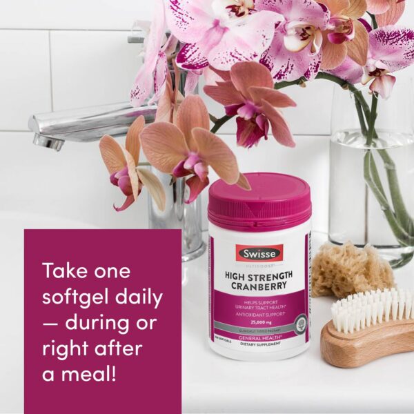 Suplemento Swisse arándano para salud urinaria y prevención UTI