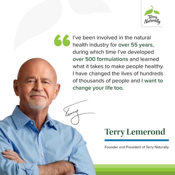Suplemento Terry Naturally con vitamina d3 y extracto de uva