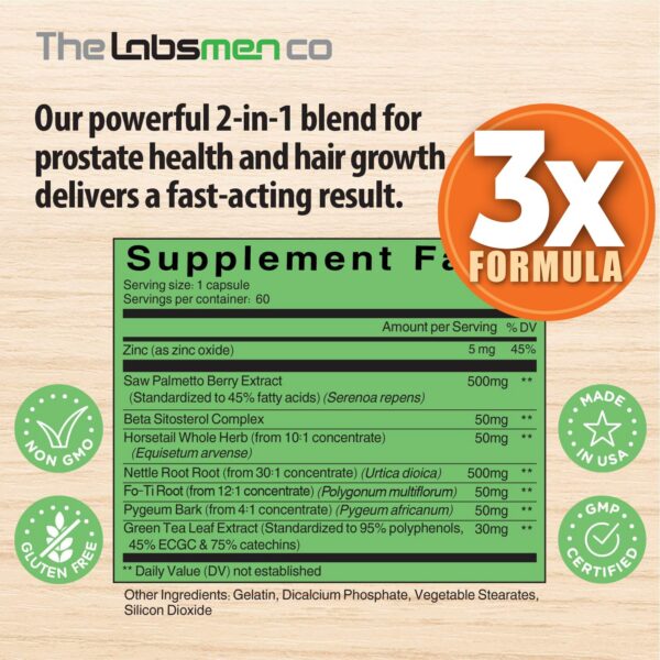 Suplemento THELABSMENCO para hombres con salud prostática óptima