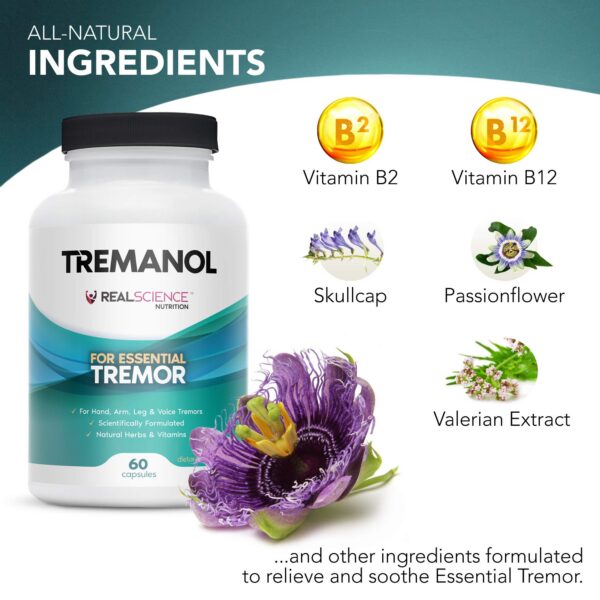 Suplemento Tremanol elaborado en EUA para temblores