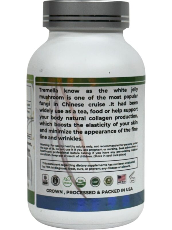 Suplemento Tremella MN Mother Nature vista trasera botella