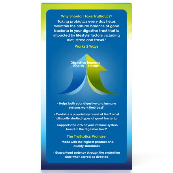 Suplemento TruBiotics para aliviar gas y distensión abdominal